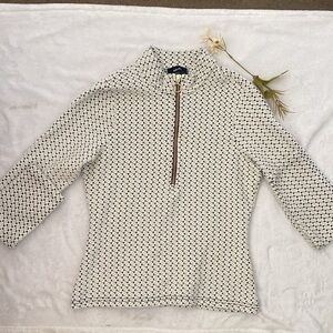 ME+EM Black and White Button Down Shirt